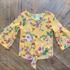 Golden Floral Shirt